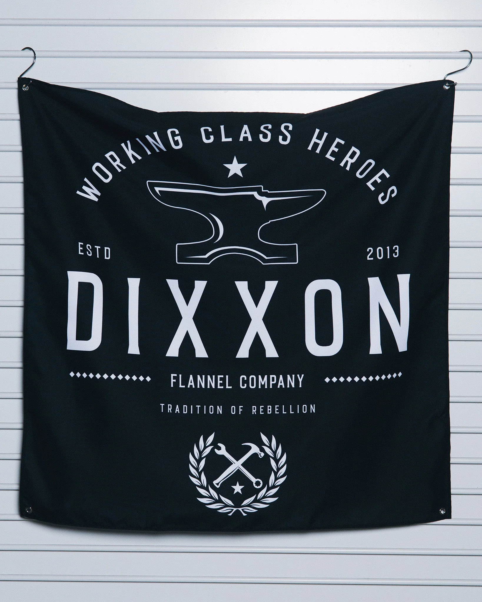 Working Class Heroes Garage Banner - 36" x 36"